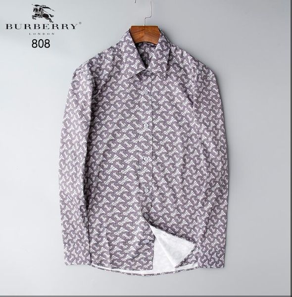 

2020 autumn winter long sleeve casual shirts a rolling collar men printed dress shirt color print slim fit medusa silk shirts gg379, White;black