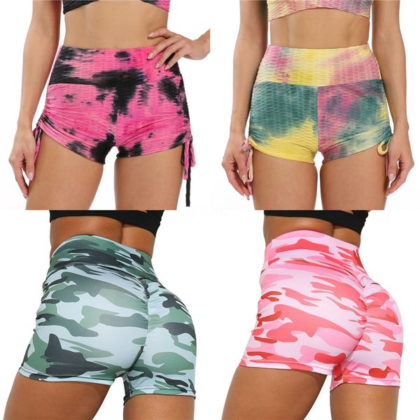 

ladies' print high waist hip bottom pants running fitness yoga blouse pant suit #198, White;black