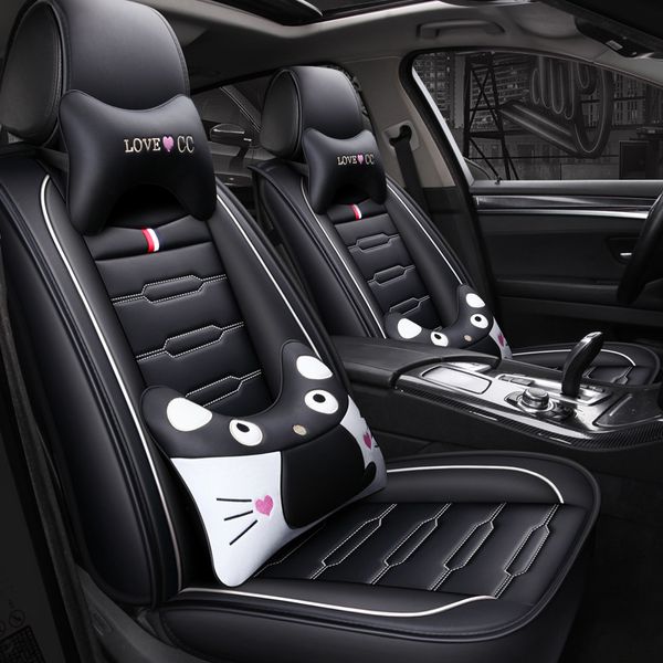 2019 New Luxury Pu Leather Car Seat Covers For Toyota Corolla Camry Rav4 Auris Prius Yalis Avensis Suv Auto Interior Accessories Leather Car Seat