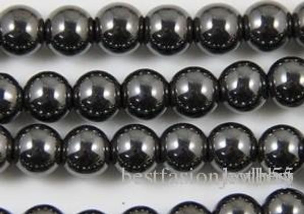 

f3522 8mm good black hematite loose ball beads good findings fit diy bracelet bead for bracelet ale diy findings jewelry w62 a62