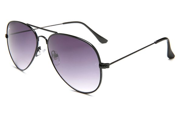 

polarized lens pilot fashion sunglasses for men and women brand designer vintage sport sun glasses 3026, Black