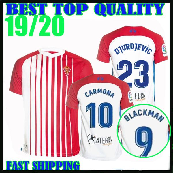 

19 20 porting gijÃn occer jer ey gijon 2019 2020 cami eta de fÃºtbol home 5 cofie 10 carmona 9 blackman 23 djurdjevic football hir