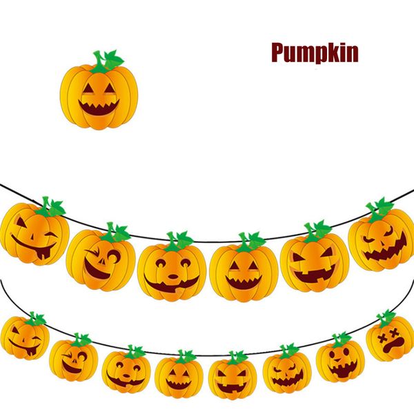 

halloween banners flags party hanging decorations supplies pumpkin bat banner for indoors and outdoors party hanging decorations jk1909