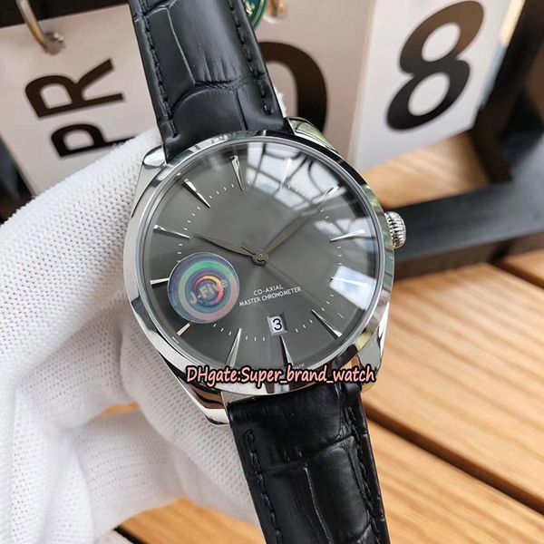 

limited edition 511.13.40.20.02.002 gray date dial japan 821a miyota automatic mens watch silvery case leather strap sport watches, Slivery;brown