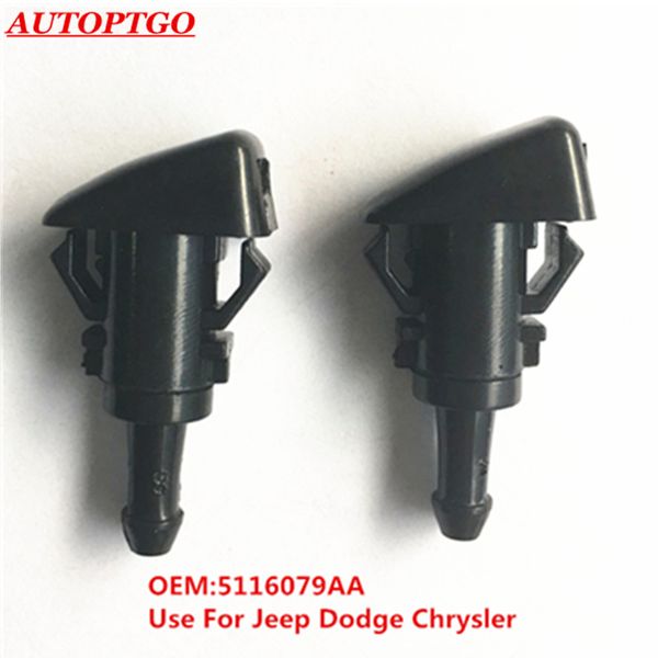 

oe 5116079aa windshield wiper water jet spray nozzle pair for 04-13 dodge 07-10 compass 05-10 chrysler 300 01-10 pt cruiser