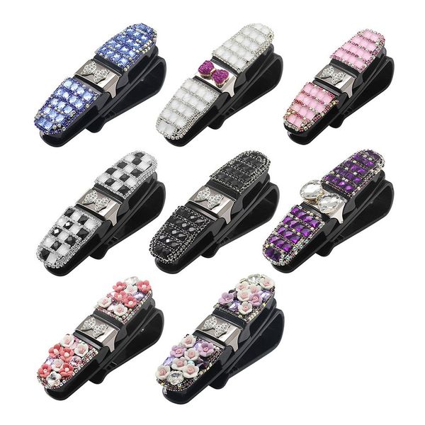 

car glasses clip utility car sunglasses bracket glasses box creative sun visor card storage clip