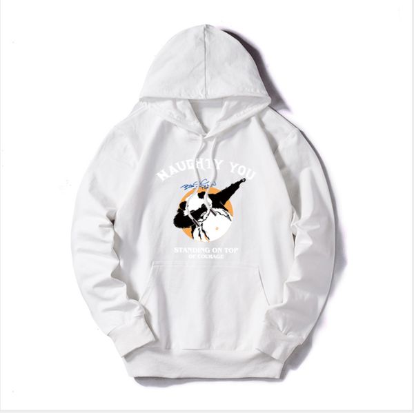 

wholesale men deisgner pullovers luxury hoodie brand sweater streetwear panda printed plus size m-5xl 5 colors solid color 04, Black