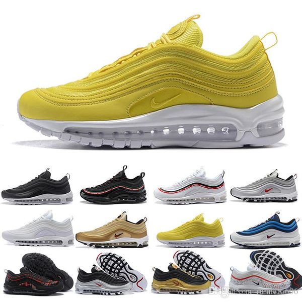 

2018 casual tripel white metallic gold silver bullet white 3m premium running shoes men women sneakers with gift f41ec