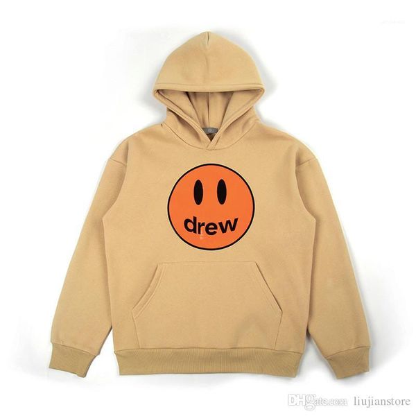 

дизайнер толстовки мода весна осень толстовки повседневные свободные o образным вырезом пуловер пара одежда дрю дом мужские, Black