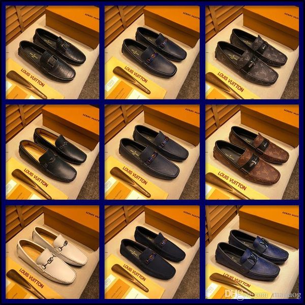 

21ff летняя обувь кожаная обувь кнопка мужские мокасины мужские ботинки черный белый выдалбливают вождения обувь мужчины роскошь schoenen mo, Black