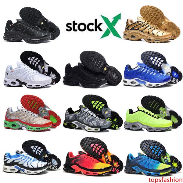 

tn plus se running shoes men sunburst metallic black white red bronze barely volt electric green ultra sports sneakers trainers size 40-46