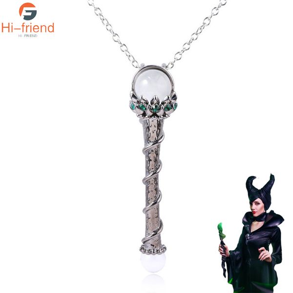 

фильм maleficent ожерелье крестная ведьма деньги цепи магии подвеска lady charm boutique ювелирных подарков сувенир, Silver