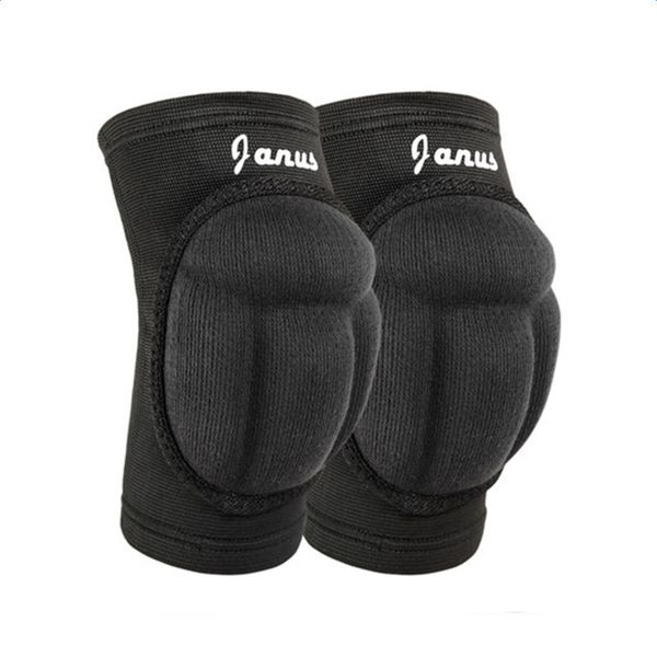 

football anti-collision pads sponge goalkeeper kneecap protective soccer basketball support fitness climbing elastic knee pads, Black;gray