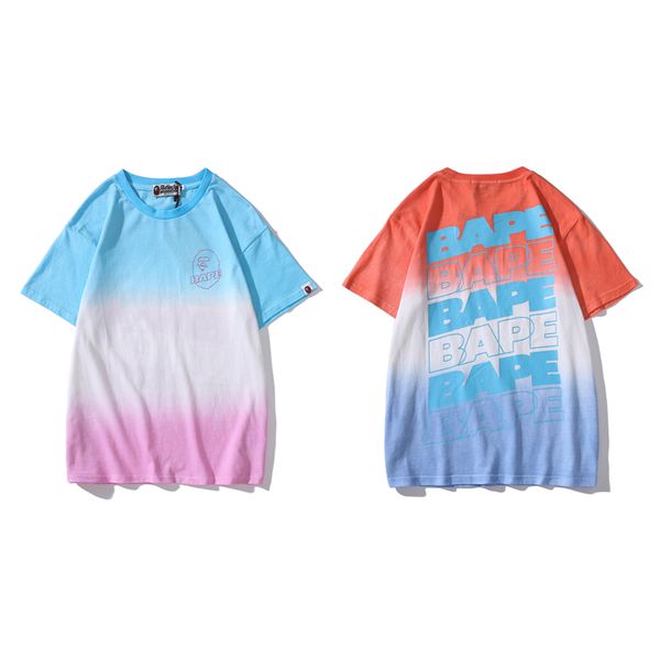 

2019 Bape Designer Футболка Мужская Женская Высокого Качества С Короткими Рукавами Роско