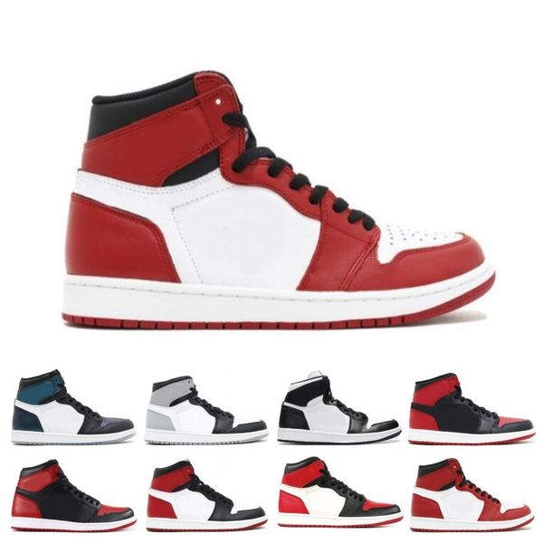 

High 1 OG Mens Basketball Shoes Chicago Banned Shadow Hare Homage To Home Gold Top 1s Designer Athletics Sneakers Sport Shoes