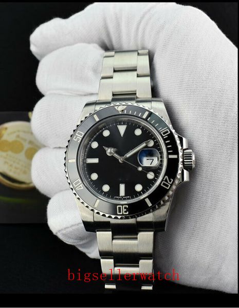 

luxury wristwatch40mm 116610 116610ln 316l black dial stainless steel ceramic asia 2813 automatic mens watch watches, Slivery;brown