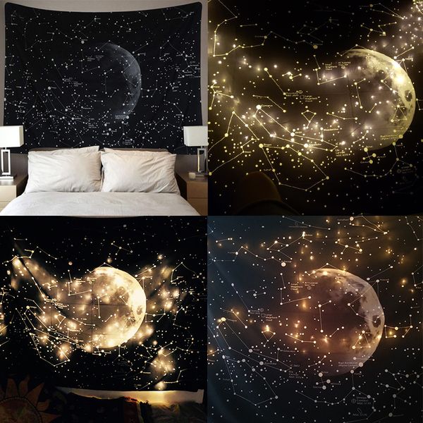 

tapestries constellation galaxy space pattern tapestry wall hanging light-weight polyester fabric gift accessories