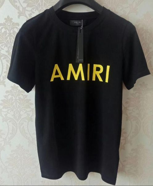 

19ss летняя мода высокого качества хлопка kanyw west бренды дизайнеров футболки уличная мода спорт с короткими рукавами шаблон груди футболк, White;black