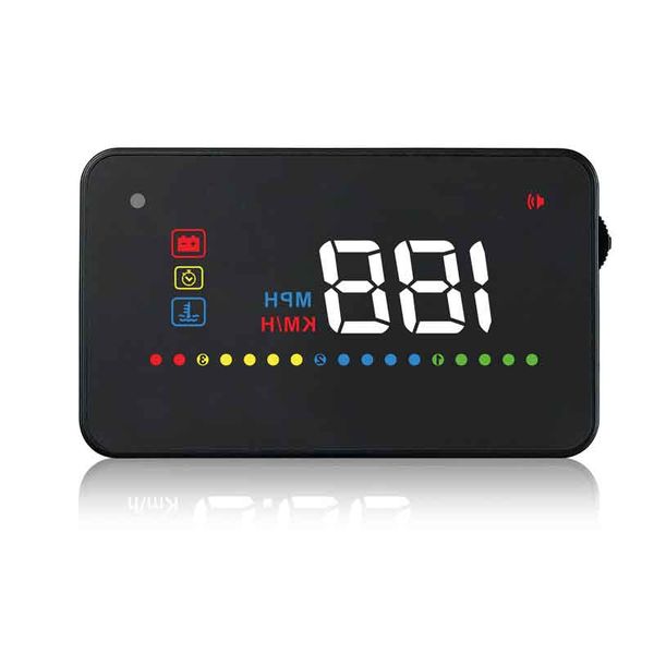

3.5" car universal hud a200 head up display auto obd2 ii euobd overspeed warning system projector windscreen voltage