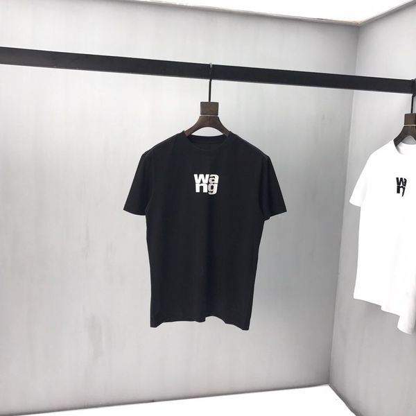 

2020ss spring and summer new high grade cotton printing short sleeve round neck panel t-shirt size m--xl-xxl-xxxl shirt tees size, White;black