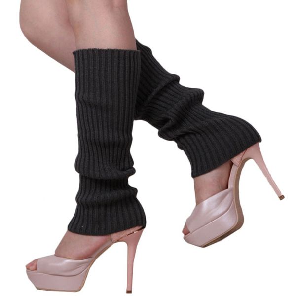 

socks & hosiery 2021 bright color wool leg korean pile set autumn and winter knitted foot cover, Black;white