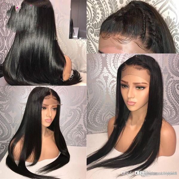 

hair front hair wigs for black women brazilian straight front wig preplucked with baby hair remy hair+wig net edxs