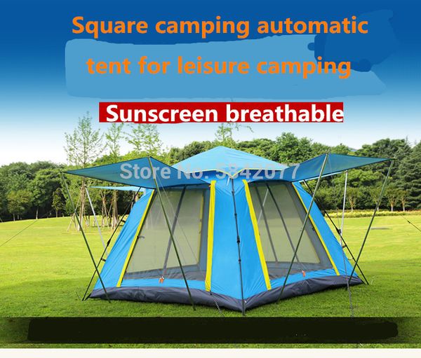 

outdoor beach camping automatic tent square large space multi-person leisure grassland 34 people camping tent