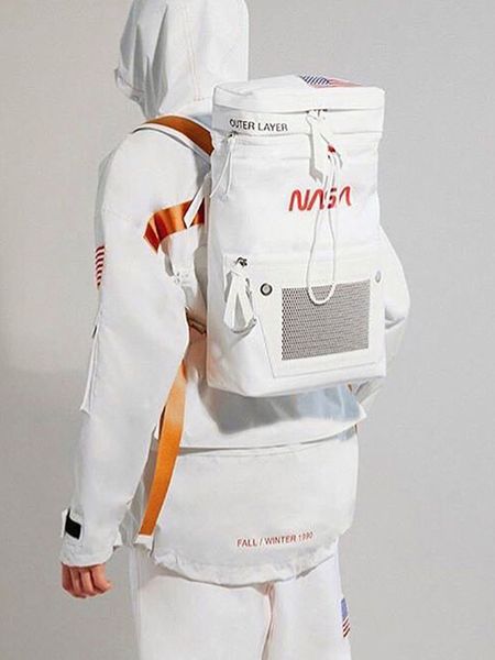 

astronauts backpack 19ss nasa joint section backpack schoolbag pockets of men and women-ins super fire