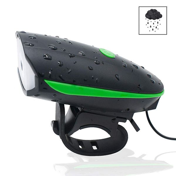 

new bike electric horn bell bicycle light super bright headlights vocal usb charging night riding cycling