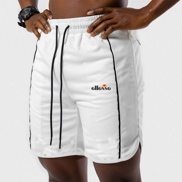 

2020 new men's shorts summer fashion brand boardshorts sports shorts men casual quick dry gym mens clothing, White;black