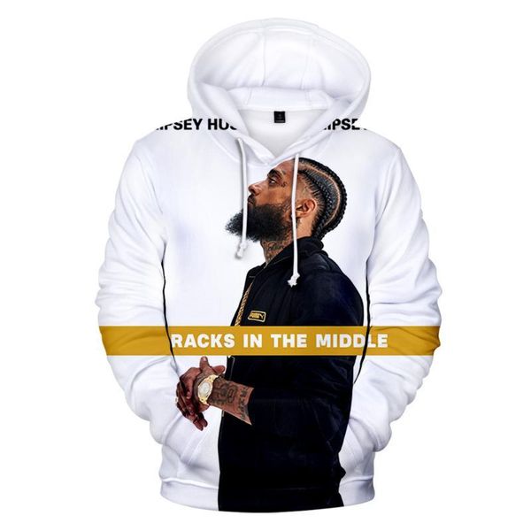 

дизайнер толстовки хип-хоп 3d печатных осень повседневная с длинными рукавами с капюшоном пуловер толстовки мужская мода толстовки nipsey hu, Black