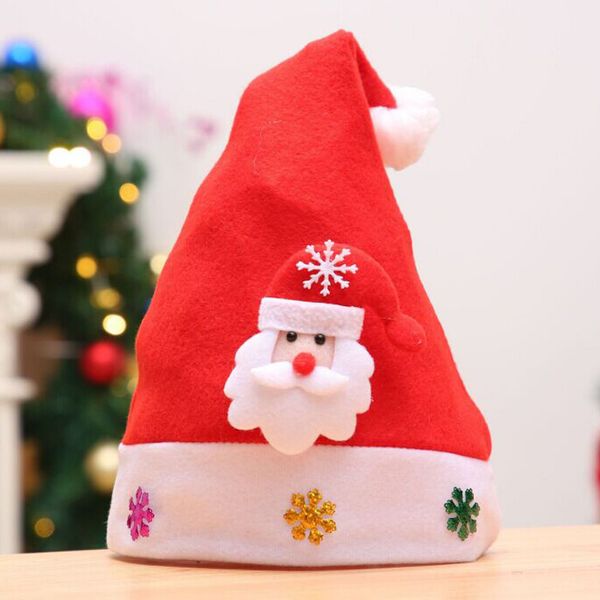 

merry christmas party santa claus hats xmas cap shinning navidad 2019 kerst natale christmas decorations for home kids a1