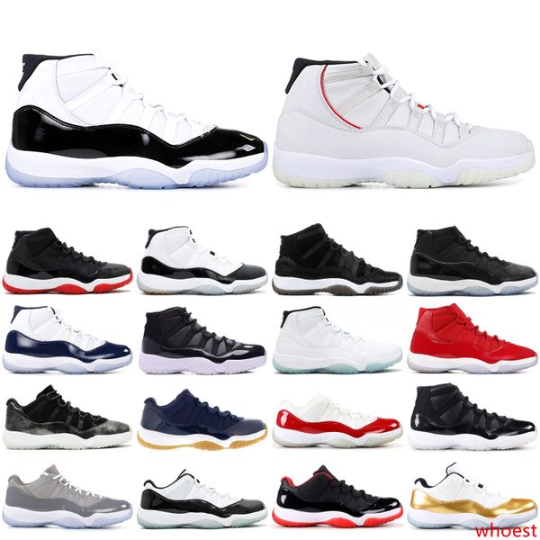 

11 11s men basketball shoes 2019 new concord platinum tint designer sneakers xi chicago bred space jam women sports shoes 36-47