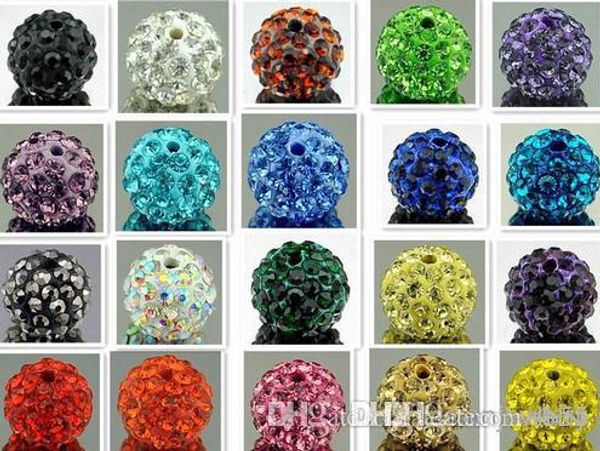 

10mm 150pcs/lot mixed multi color crystal crystal bead bracelet necklace beads.spacer beads lotrhinestone diy j0532 w62