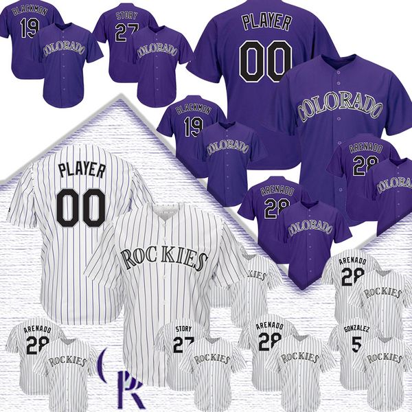 

Custom Colorado Jersey Rockies 27 Trevor Story 28 Nolan Arenado Jerseys 2019 new Top quality 100% Stitched