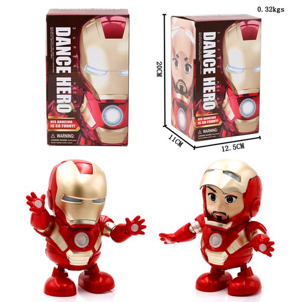 

2019 dance hero iron man doll toy hip immediately 20cm dancing iron man uperhero doll toy