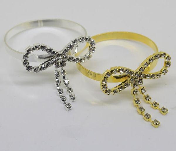 

bow tie napkin rings button imitation diamond napkin holders flower ornament party banquet table decoration accessories