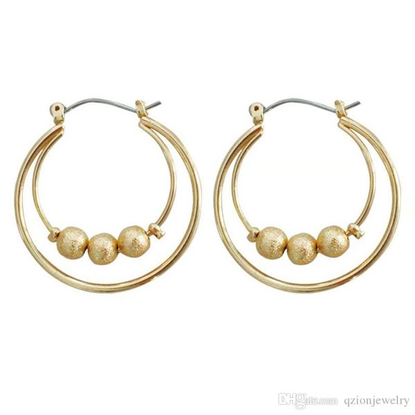 

обруч серьги конструкции серьги ретро хооп мотаться роскошные серьги для венчания партии рождество день рождения подарок для женщин, Golden;silver