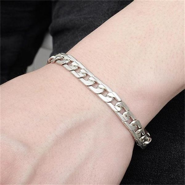 

fashion personality exaggerated bracelet summer tassel thick chain titanium steel gift jewelry bracelet for men, Black