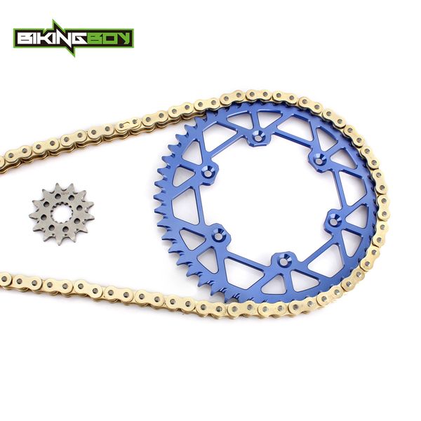 

bikingboy front 12t rear 48t-52t sprockets 520 chain for yamaha yz 250 yz250 99-16 yz 450 f yz450f 03-06 wr450f wr 450 f 03-15
