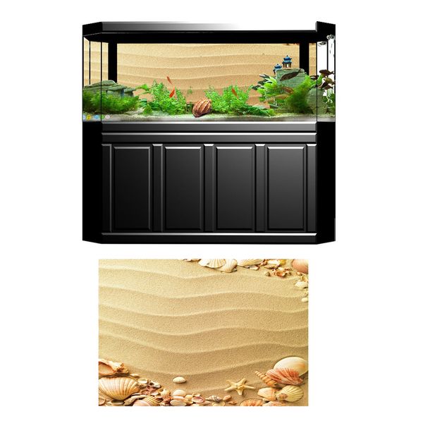 

односторонний аквариум фон плакат fish tank backdrop наклейки оформление фона