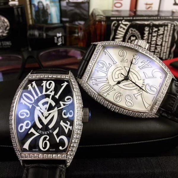 

retro men crystal leather sapphire needle watch mirror ultra-thin watch men simple mechanical glass automatic mechanical buckle nshnq, Slivery;brown