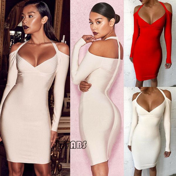 

women spring bandage bodycon long sleeve v-neck evening party dresses ladies autumn solid slim mini dress, Black;gray