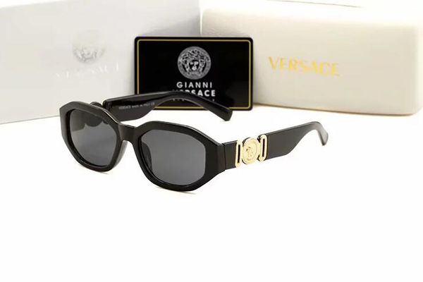 

4361classic pilot sunglasses designer brand mens womens sun glasses eyewear gold metal green glass lenses brown case, White;black