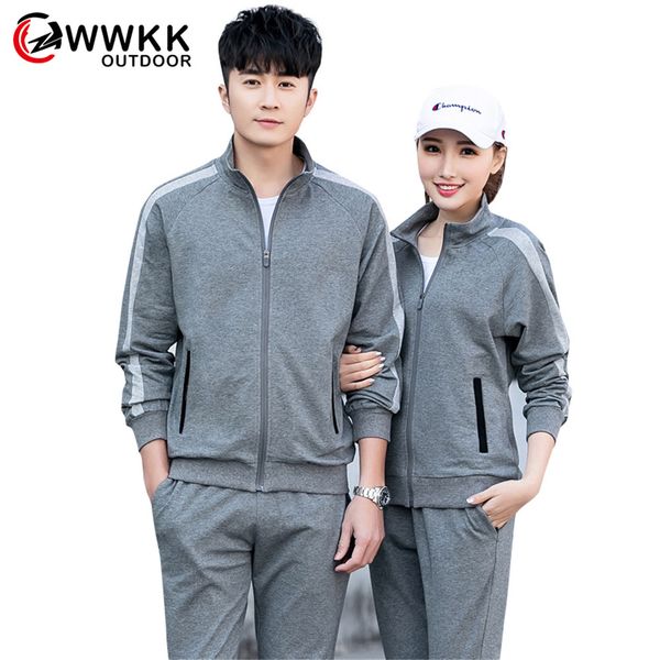

wwkk 2019 new spring autumn men women jacket cotton fashion design zipper coat long sleeve outwear plus size brand trend jackets, Blue;black