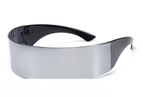 

забавный футуристический обернуть вокруг моноб костюм солнцезащитные очки маска новинка очки хэллоуин вечеринка поставки украшения, White;black