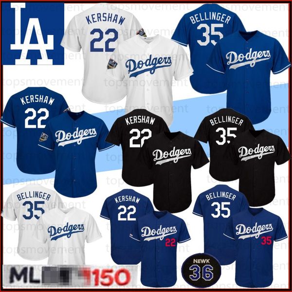 

22 Clayton Kershaw 150th Anniversary 35 Cody Bellinger Los Angeles Baseball Jerseys Dodgers 10 Justin Turner 5 Seager 42 Robinson 66 Puig