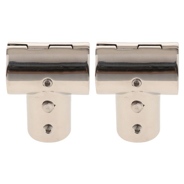 

2 x heavy duty boat hand rail fittings 22mm 90 degree tee fitting rail connector