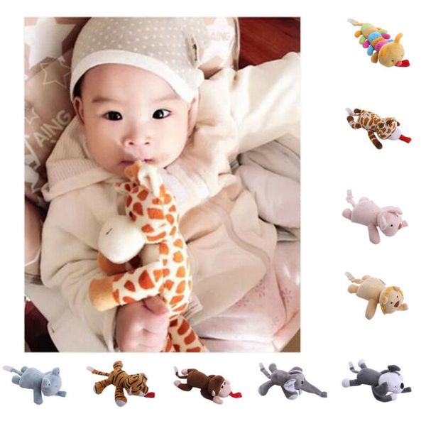 Baby Boy Girl Dummy Pacifier Chain Clip Plush Soother Nipples Holder Animal Toys