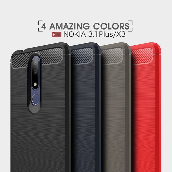 Capas DHL Free Mobilephone para Nokia3.1 plus / X3 backcover Capa TPU Soft para Nokia7.1 plus / X7 cover para Nokia9 Pure view